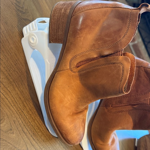 Korks by Kork-Ease Tea Distressed Leather Chelsea Ankle Booties in Tan - Picture 2 of 5